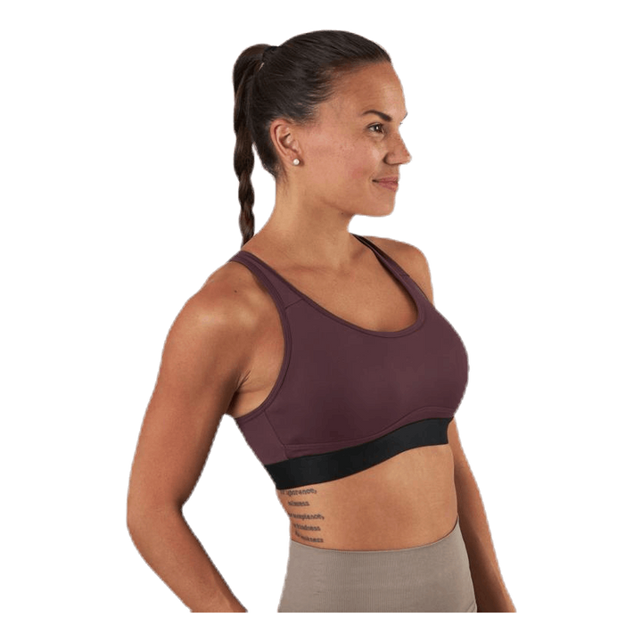 Padded Crossback Bra Purple