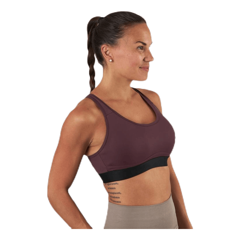 Padded Crossback Bra Purple