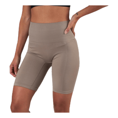Seamless Biker Tights Beige