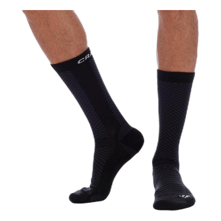 Warm Mid 2-Pack Sock White/Black
