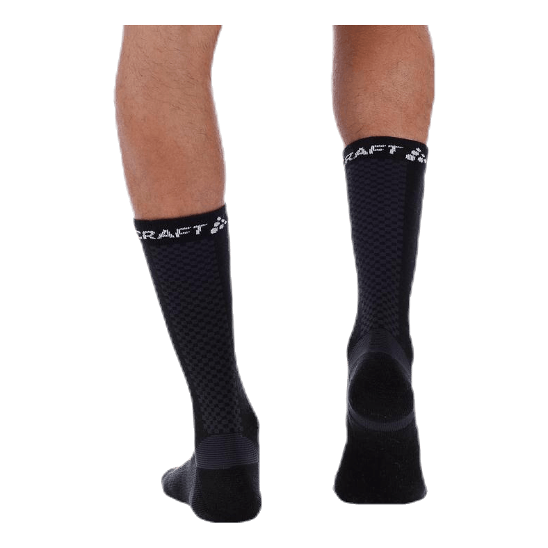 Warm Mid 2-Pack Sock White/Black