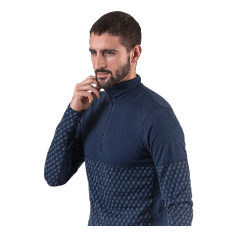 Merino 240 Zip Blue
