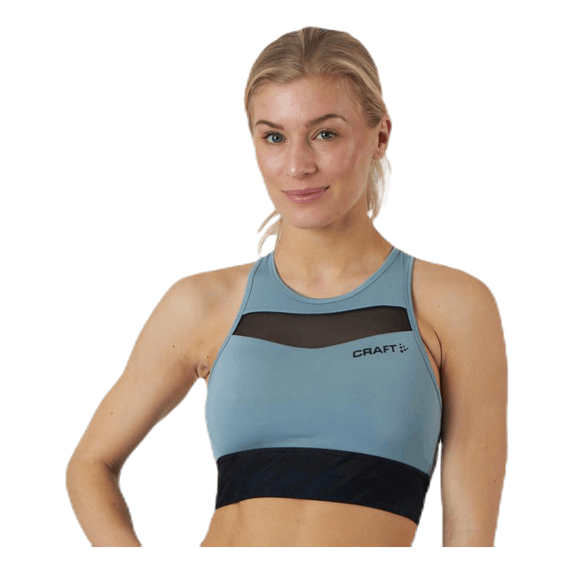 Charge Cropped Mesh Singlet Grey