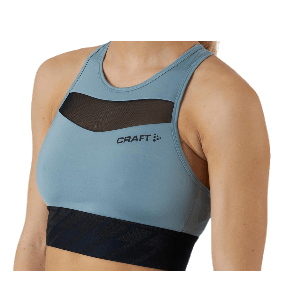 Charge Cropped Mesh Singlet Grey