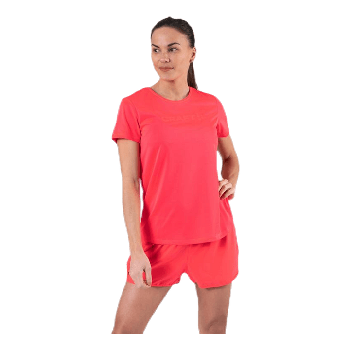 Core Essence SS Mesh Tee Pink