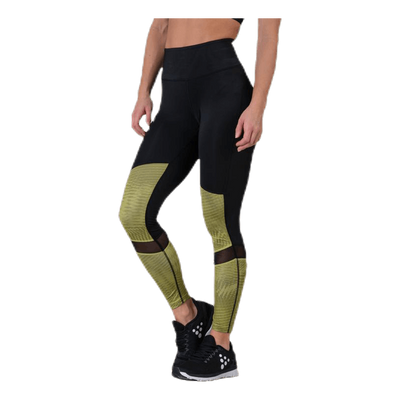 UNMTD High Waist Tights Black/Yellow