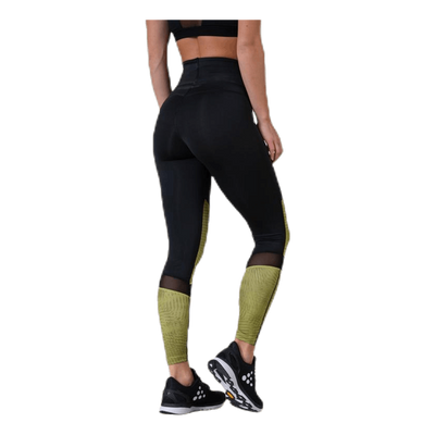 UNMTD High Waist Tights Black/Yellow