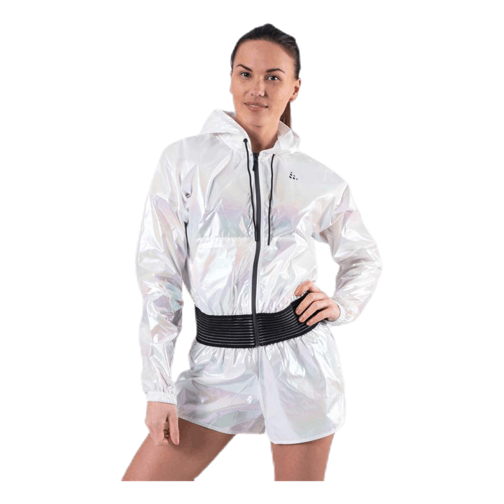 UNMTD Shiny Hood Jacket Patterned/White