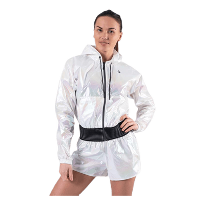 UNMTD Shiny Hood Jacket Patterned/White