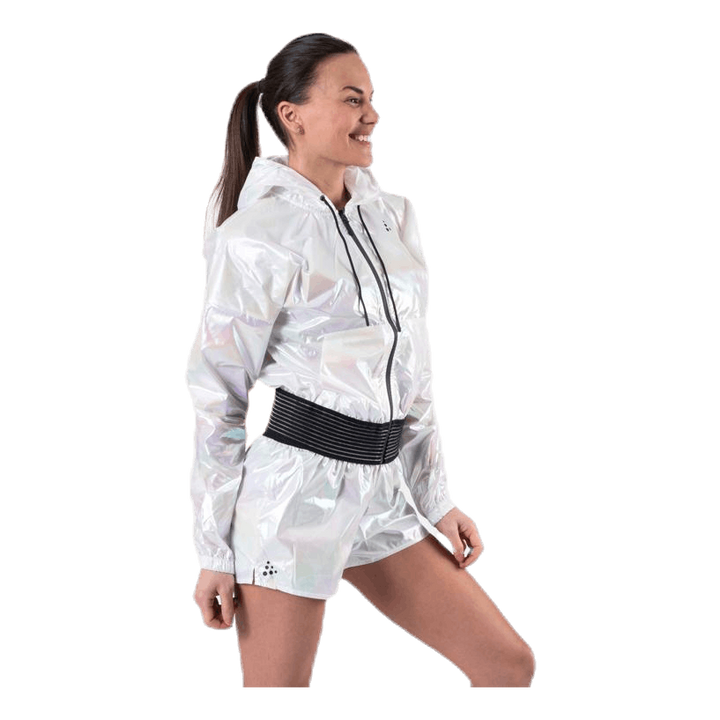 UNMTD Shiny Hood Jacket Patterned/White
