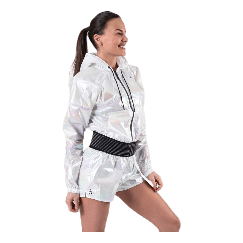 UNMTD Shiny Hood Jacket Patterned/White