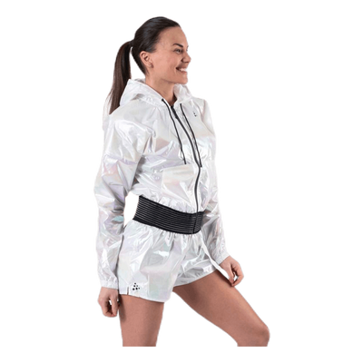 UNMTD Shiny Hood Jacket Patterned/White