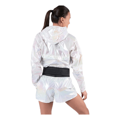 UNMTD Shiny Hood Jacket Patterned/White