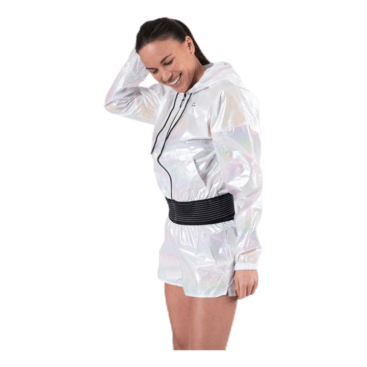 UNMTD Shiny Hood Jacket Patterned/White