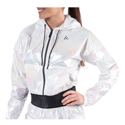 UNMTD Shiny Hood Jacket Patterned/White