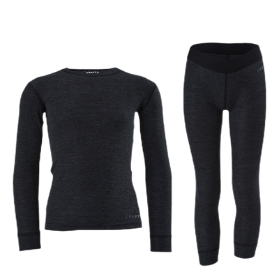 Core Wool Merino Set Junior Black