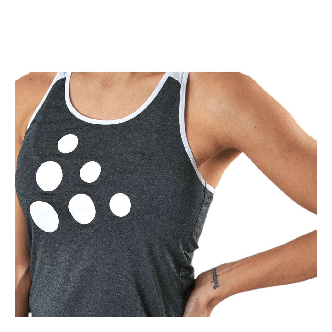 Eaze Singlet White/Grey