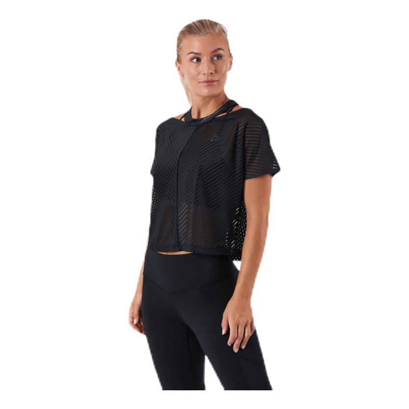 Asome Cropped Tee Black