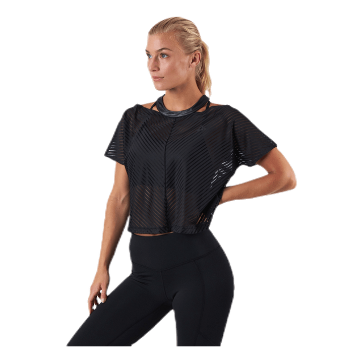 Asome Cropped Tee Black