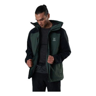 Elation GTX Jacket Black/Green