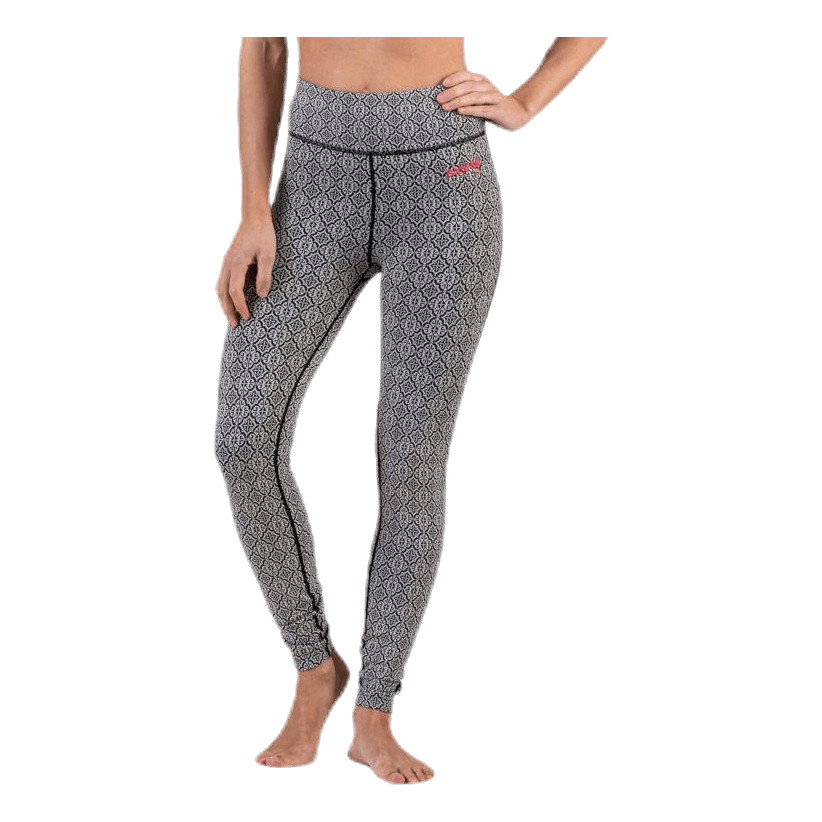 Spin To Win Mid Layer Tights White/Black