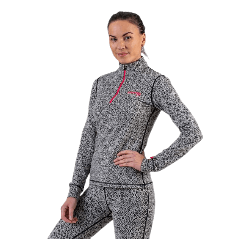 Spin To Win Mid Layer Top White/Black