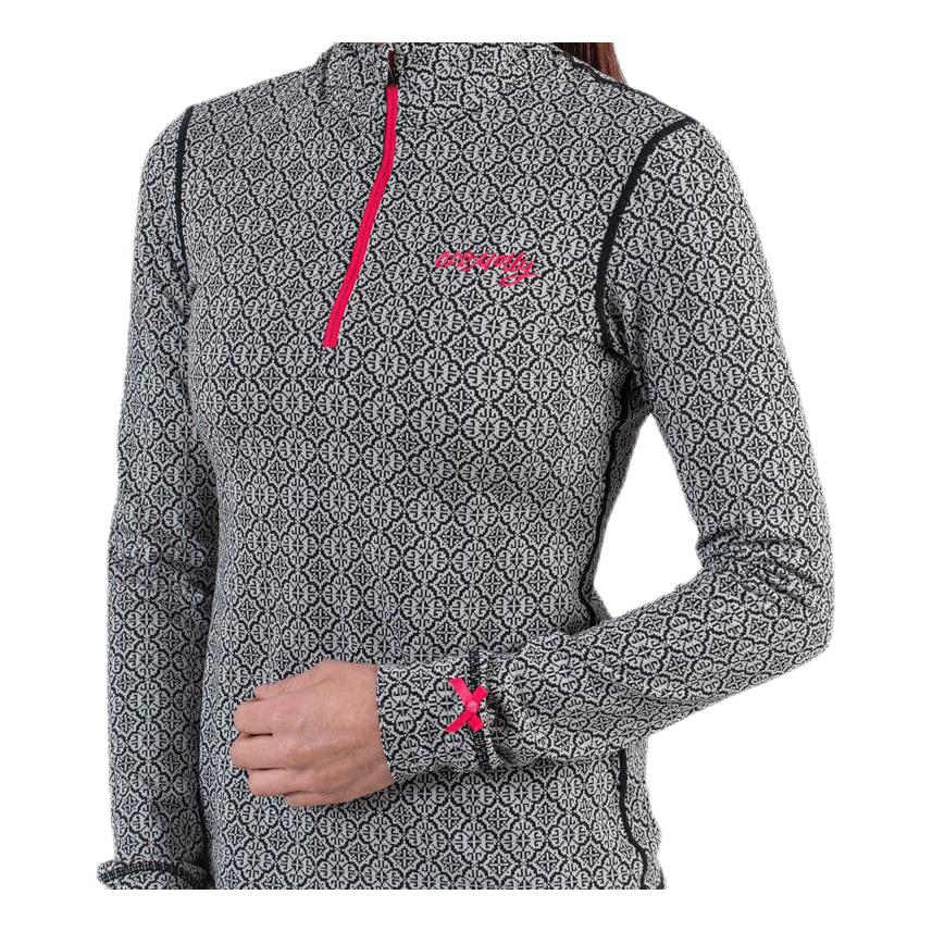 Spin To Win Mid Layer Top White/Black