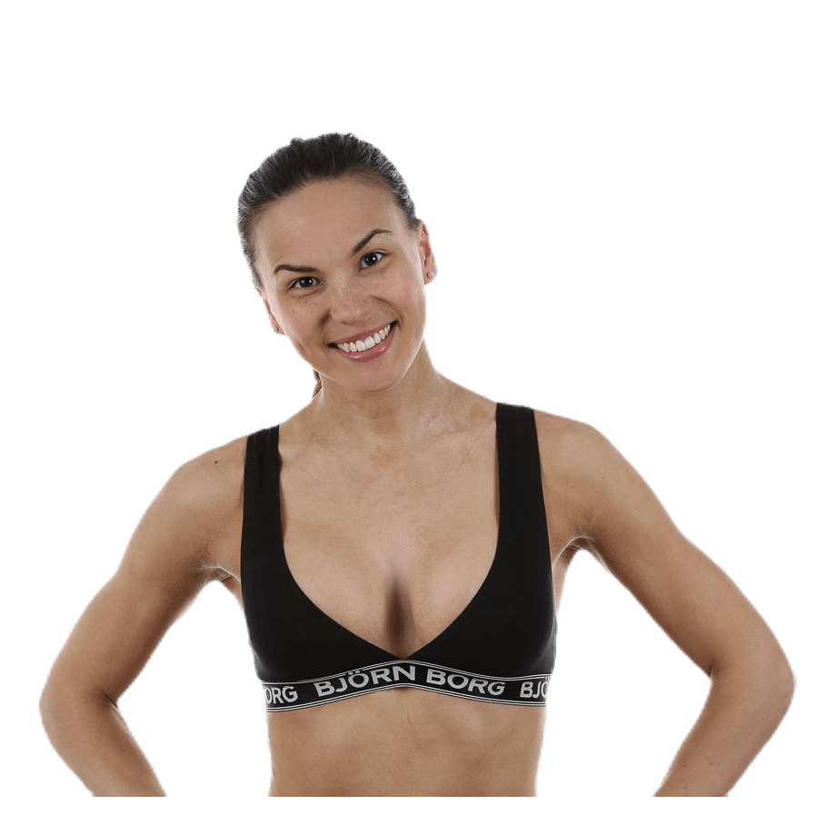 Iconic Cotton Bra 1-p Black