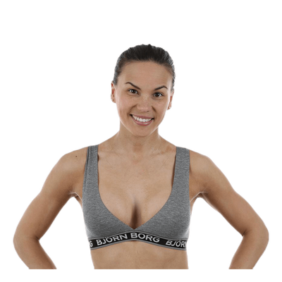 Iconic Cotton Bra 1-p Grey