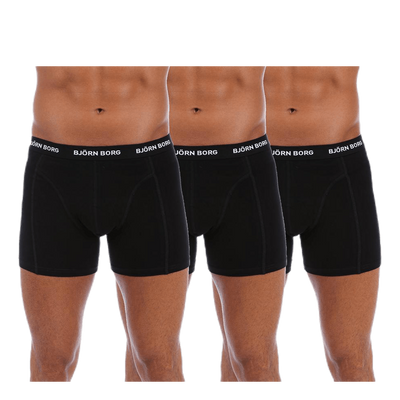 Solid Shorts 3-Pack Black