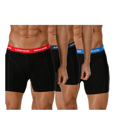 Solid Contrast Shorts 3-pack Black