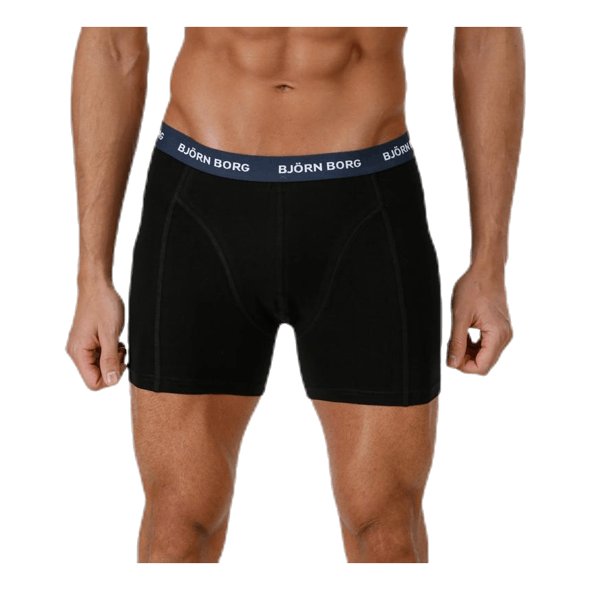 Solid Contrast Shorts 3-pack Black