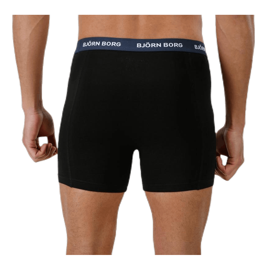 Solid Contrast Shorts 3-pack Black