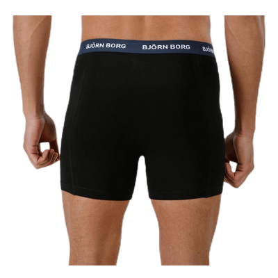 Solid Contrast Shorts 3-pack Black