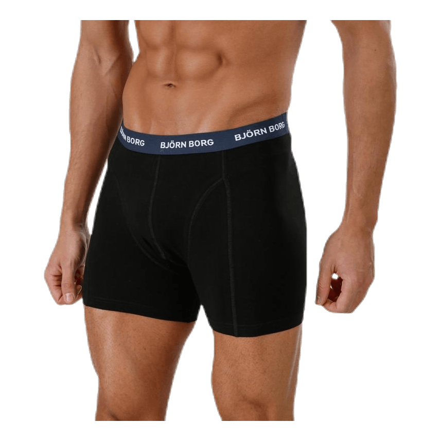 Solid Contrast Shorts 3-pack Black