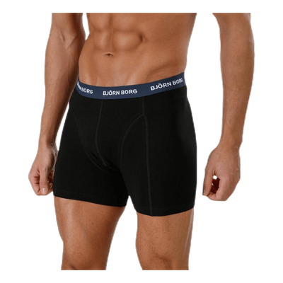 Solid Contrast Shorts 3-pack Black