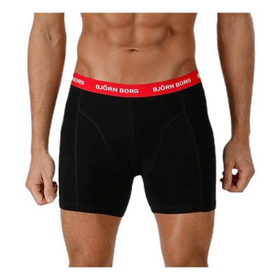 Solid Contrast Shorts 3-pack Black