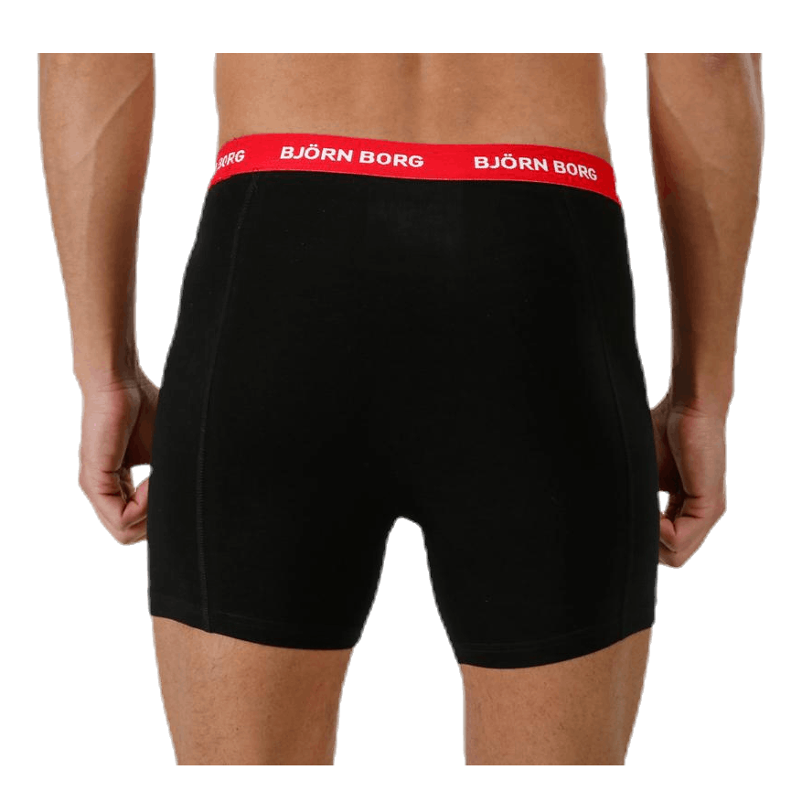 Solid Contrast Shorts 3-pack Black