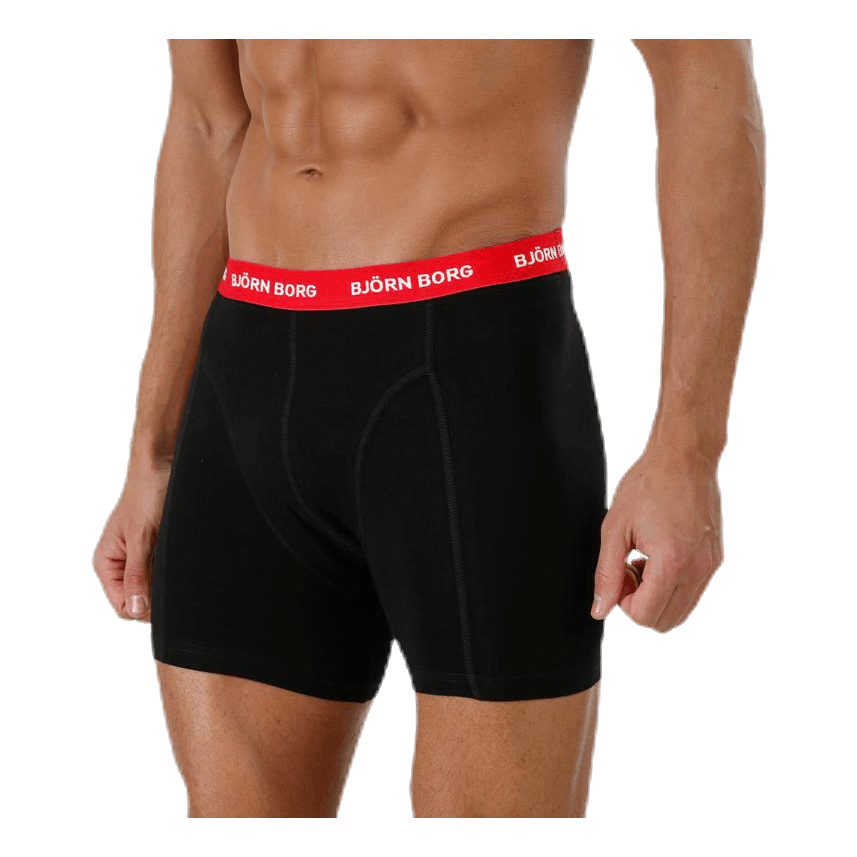 Solid Contrast Shorts 3-pack Black