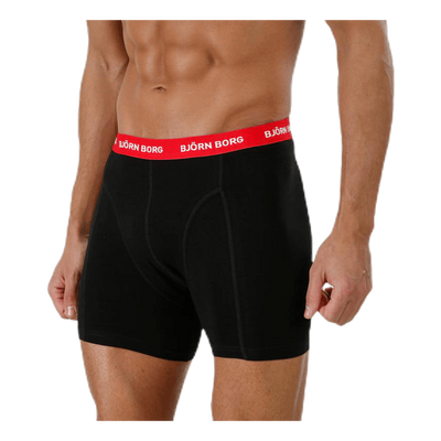 Solid Contrast Shorts 3-pack Black