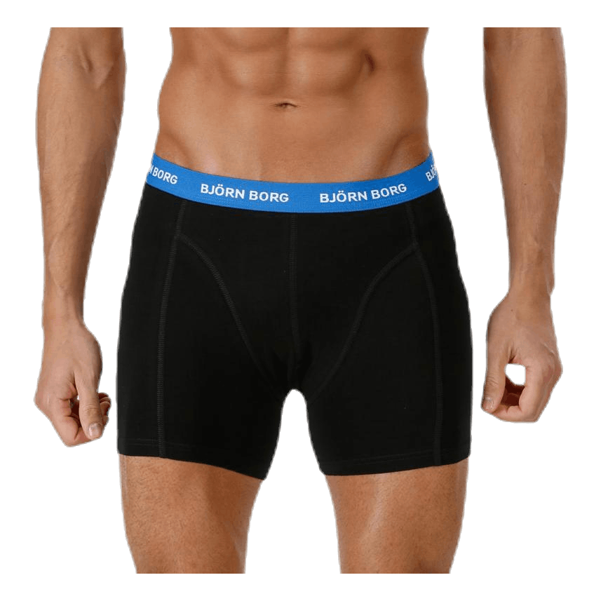 Solid Contrast Shorts 3-pack Black