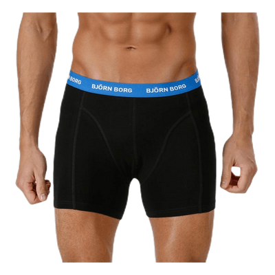 Solid Contrast Shorts 3-pack Black