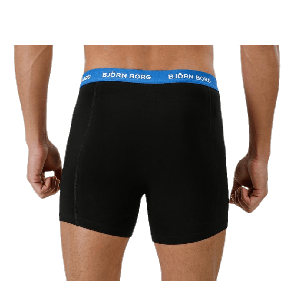 Solid Contrast Shorts 3-pack Black