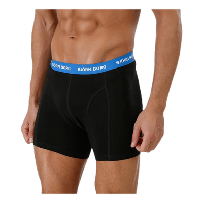 Solid Contrast Shorts 3-pack Black