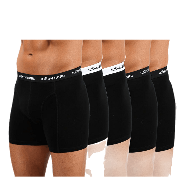 Solid Shorts 5-Pack Black