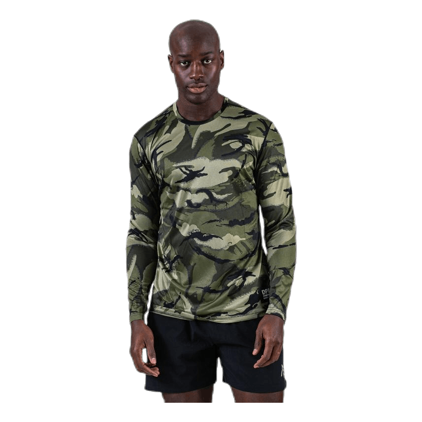 Axton Perf LS Tee Patterned/Black