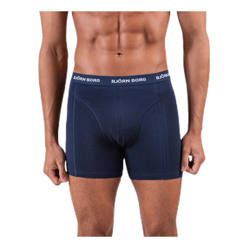 Solid Shorts 5-Pack Blue/Patterned