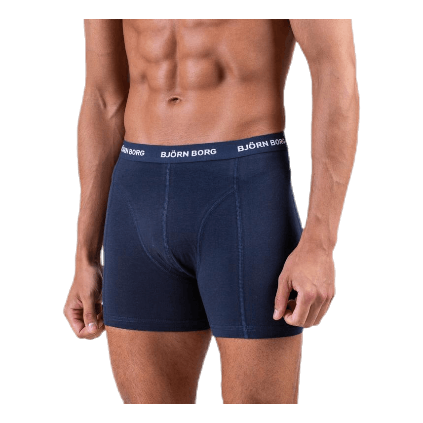 Solid Shorts 5-Pack Blue/Patterned