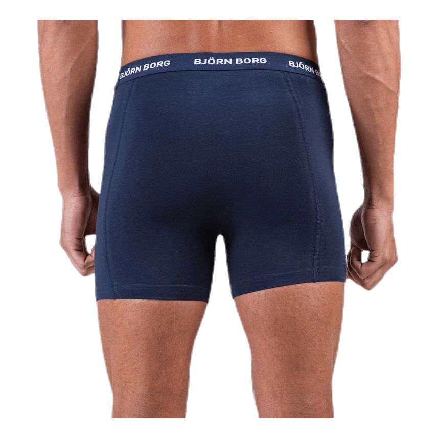 Solid Shorts 5-Pack Blue/Patterned