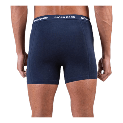 Solid Shorts 5-Pack Blue/Patterned